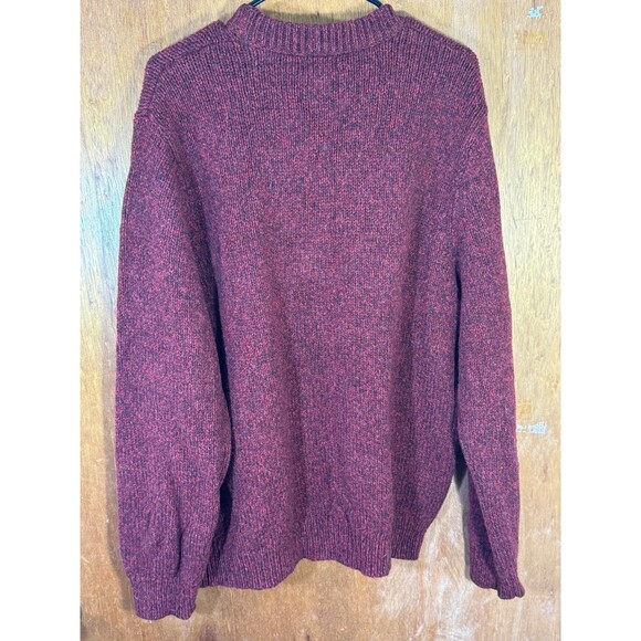 Vintage LL Bean Mens Sweater XL Regular Lamb’s Wool Cardigan Pullover Crewneck - Picture 6 of 8